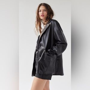 Urban outfitters - faux leather blazer